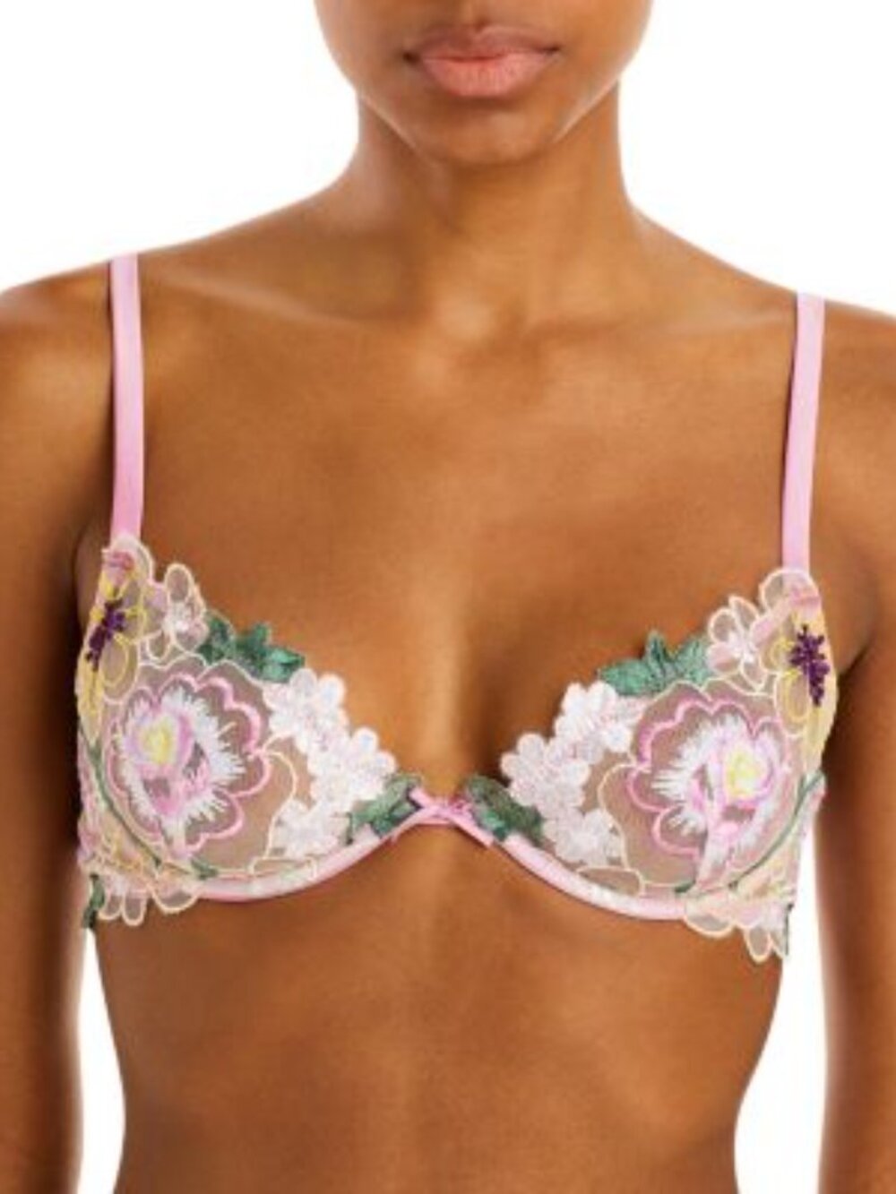 Fleur du Mal Jardin Embroidery Demi Bra 36dd